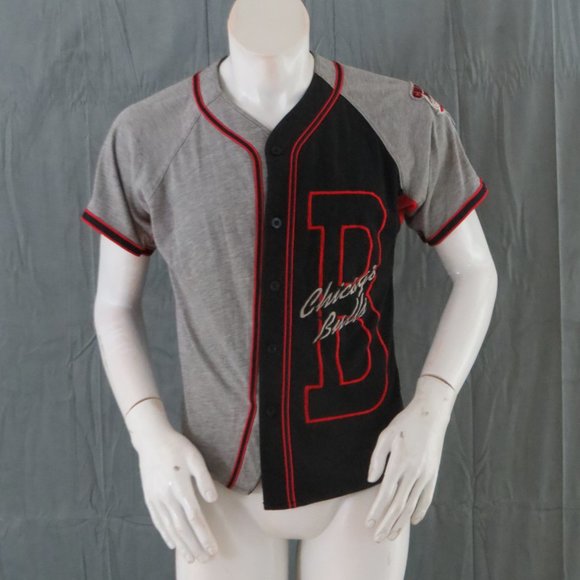 Chicago Bulls Baseball Jersey (VTG) - Big B by Starter - Youth Large - Picture 3 of 9